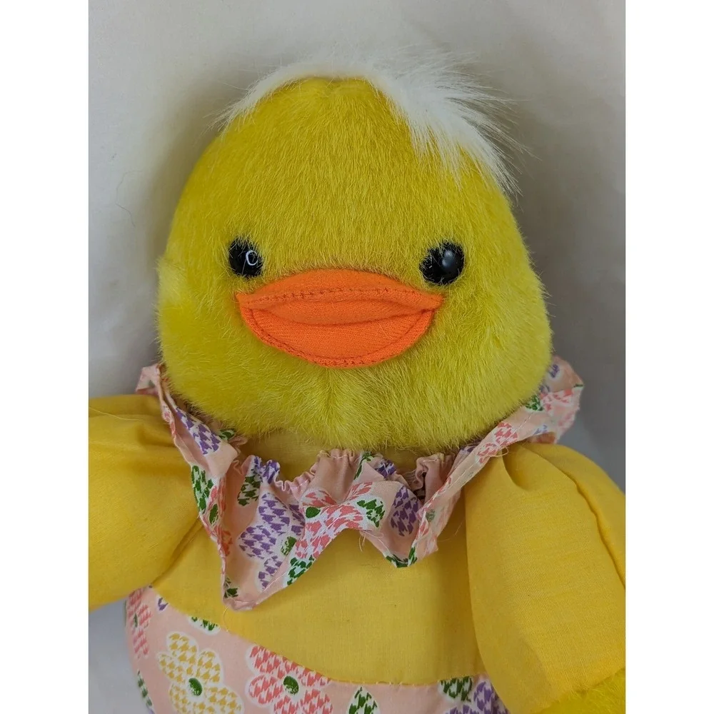 Kellytoy Yellow Puffy Duck Chick Plush 11 Inch Stuffed Animal Toy‎
